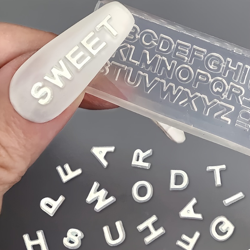 Art And Craft Letter Z - Molde de Silicone para Unhas com