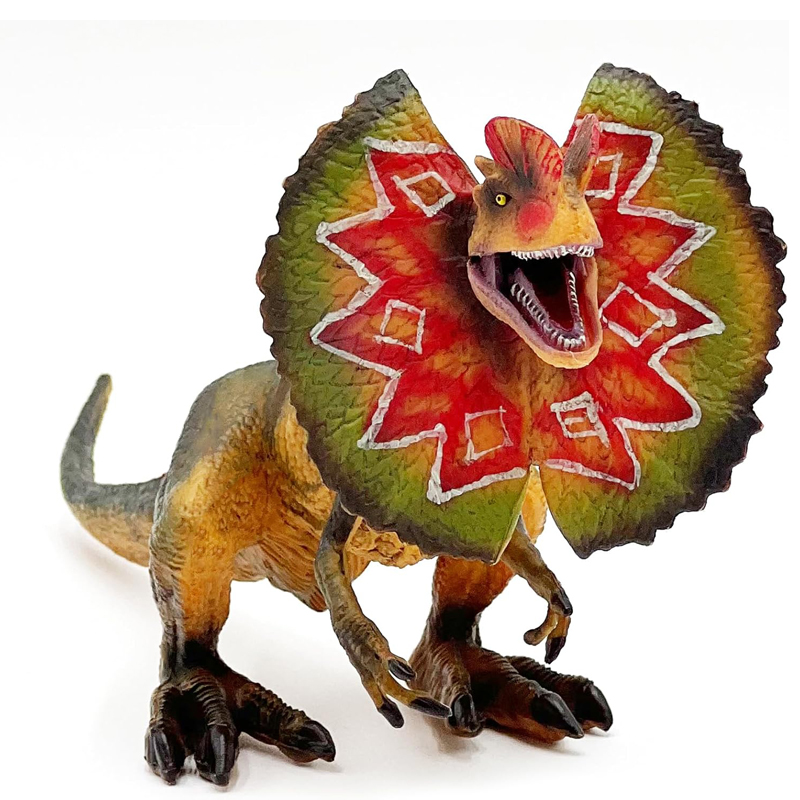 Art Craft Dinosaur - Brinquedo Dilophosaurus, brinquedo de dinossauro com