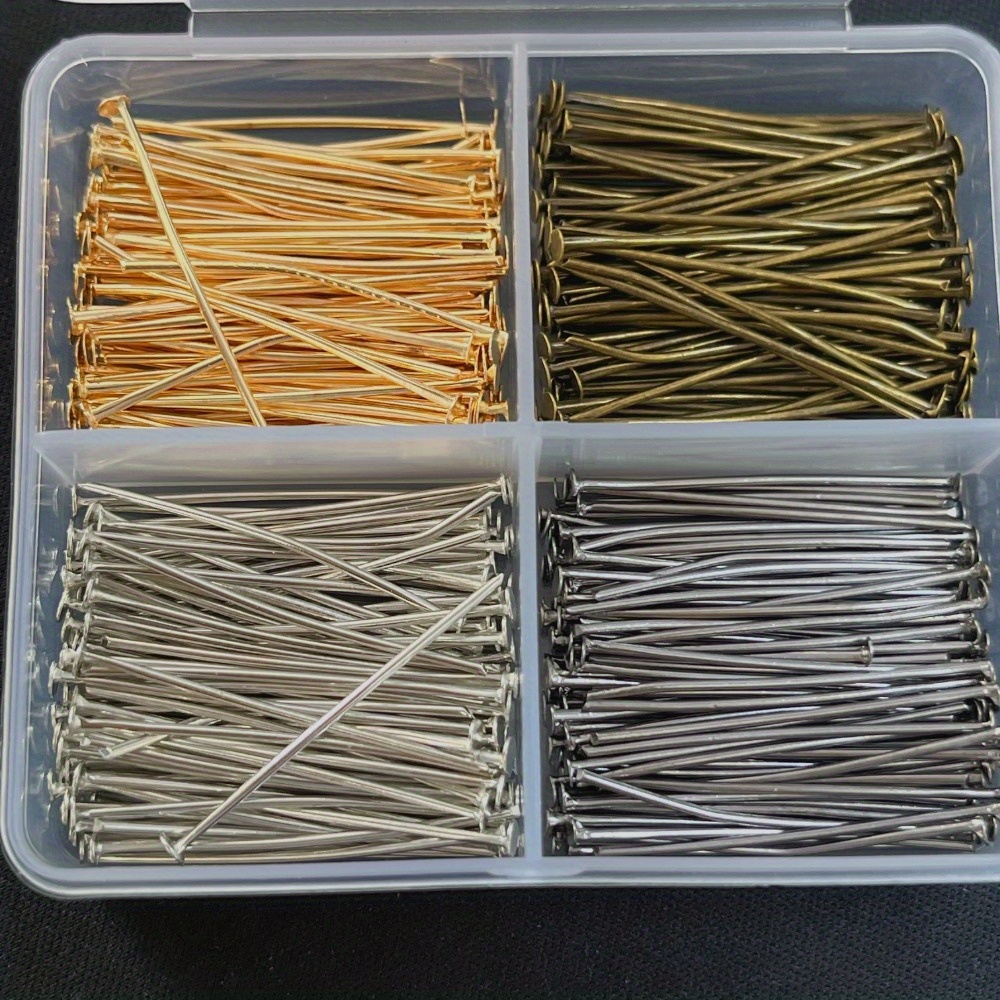 Box Art And Craft - 400 peças de Alfinetes de Cabeça