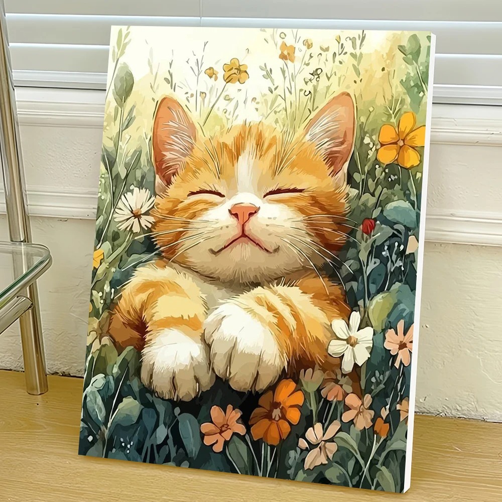 Pintura por Números Gato DIY:  - Tv Art And Craft avaliação e preço