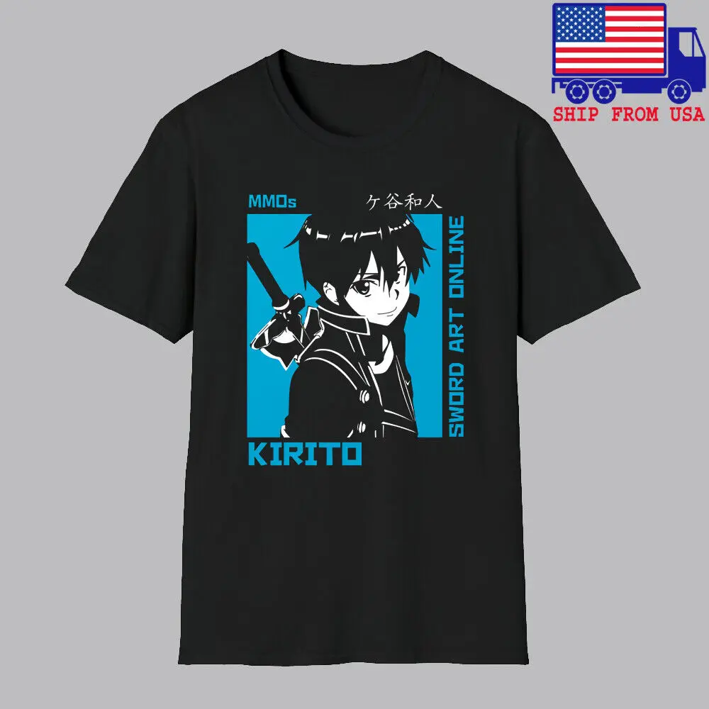 Camiseta preta masculina Sword - Art Craft Online avaliação e preço