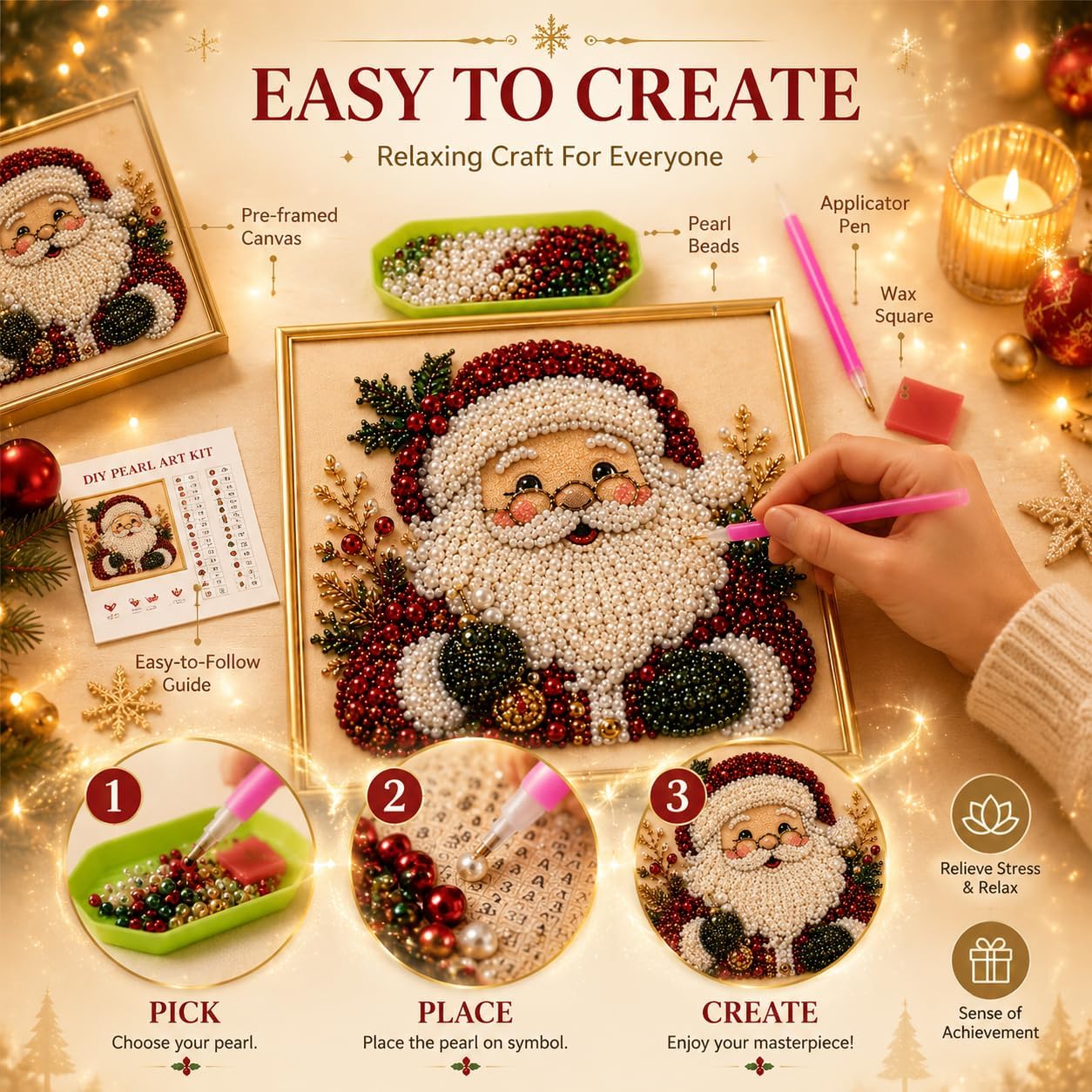 Kit de Arte de Pintura com Pér - Art Craft Things avaliação e preço