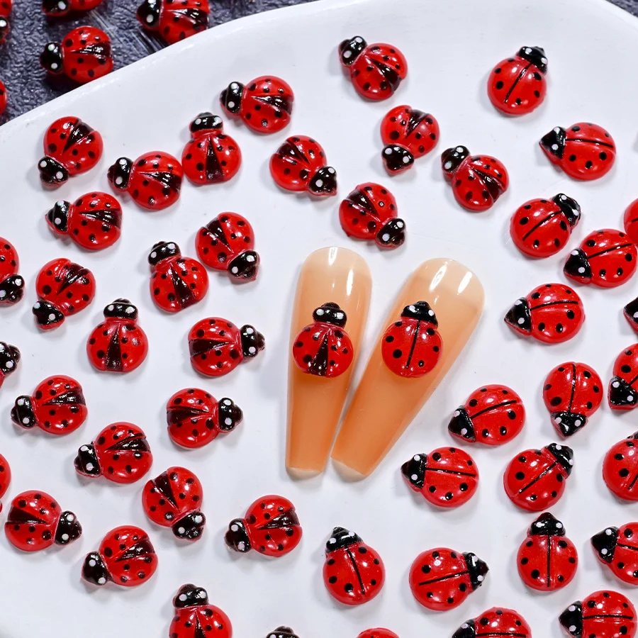 50 Peças de Charms de Resina p - Art Craft Ladybug avaliação e preço