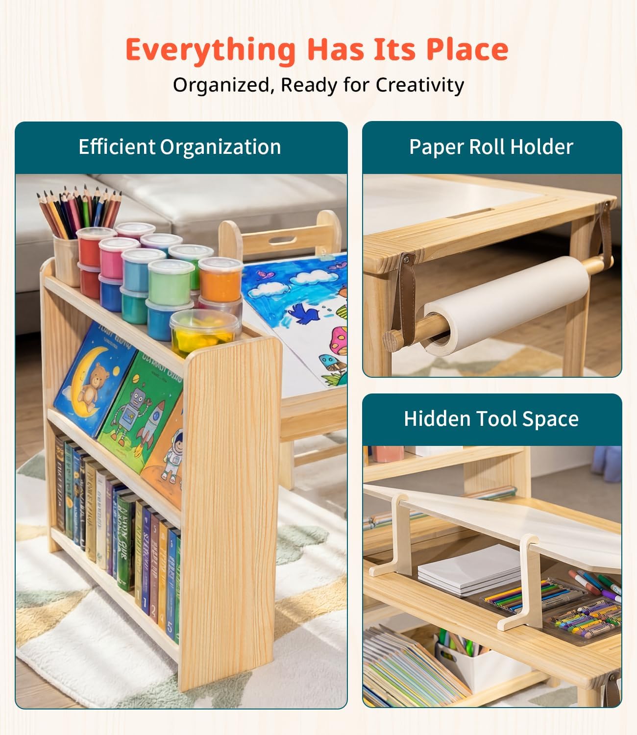 Mesa de Arte Infantil de Madei - Art Craft Toddlers avaliação e preço