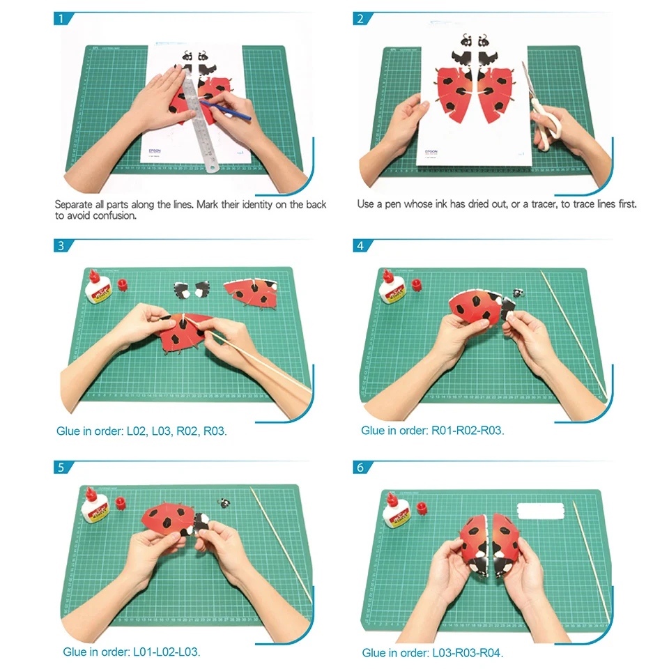 Joaninha inseto origami arte m - Art Craft Ladybug avaliação e preço