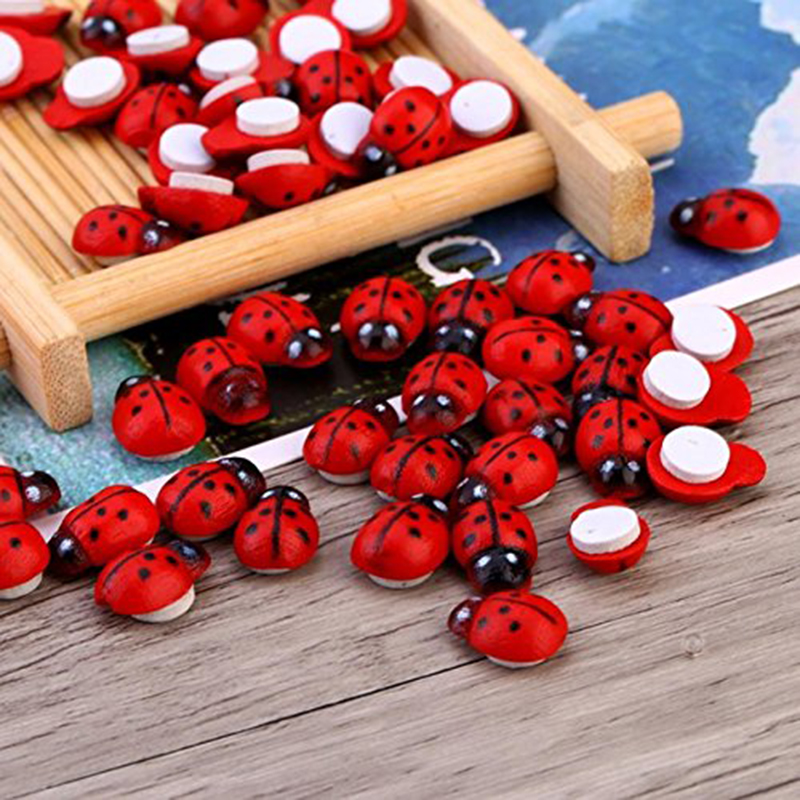 100pcs Mini Joaninhas Adesivas - Art Craft Ladybug avaliação e preço