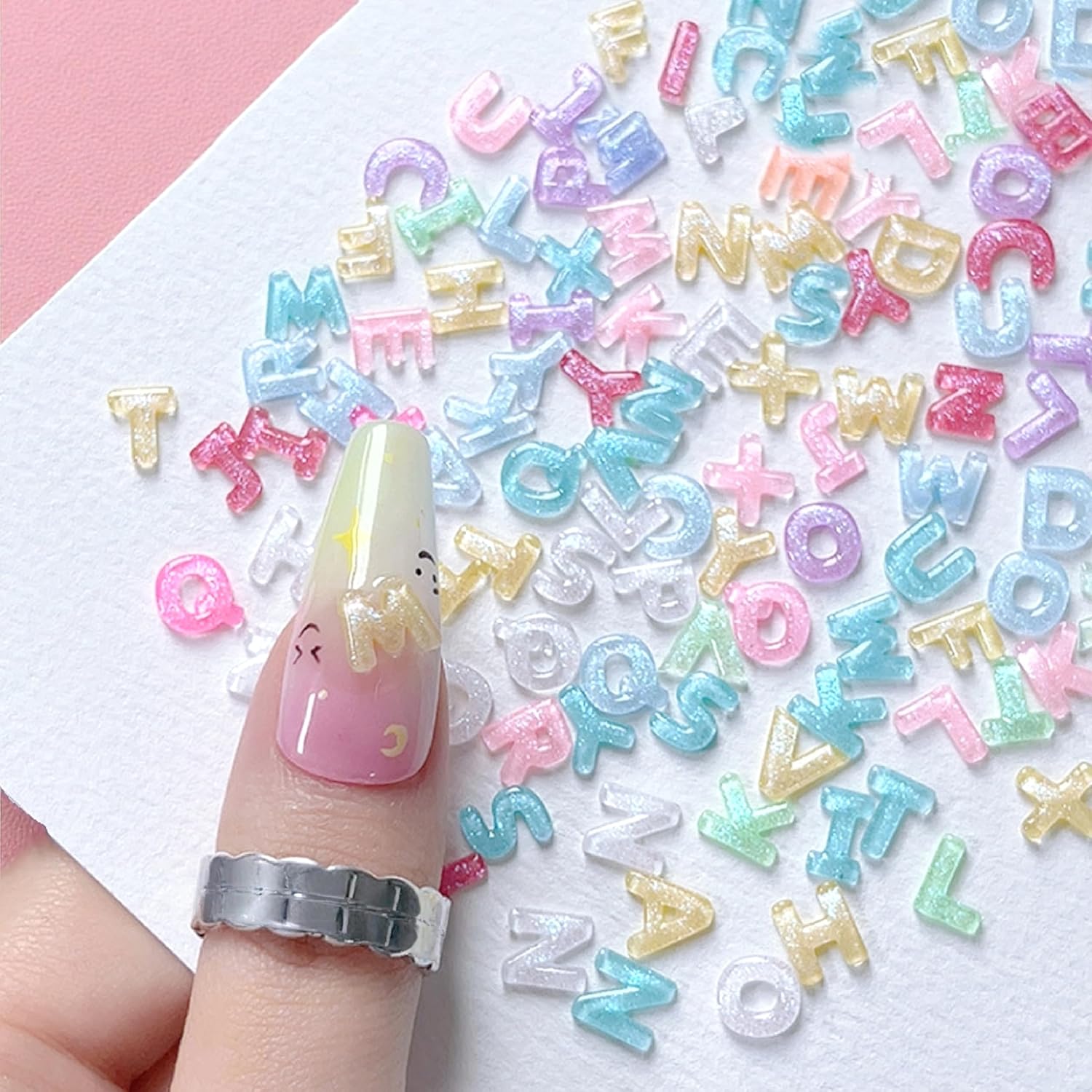 100 pçs 3d colorido carta enca - Art And Craft Letter Z avaliação e preço
