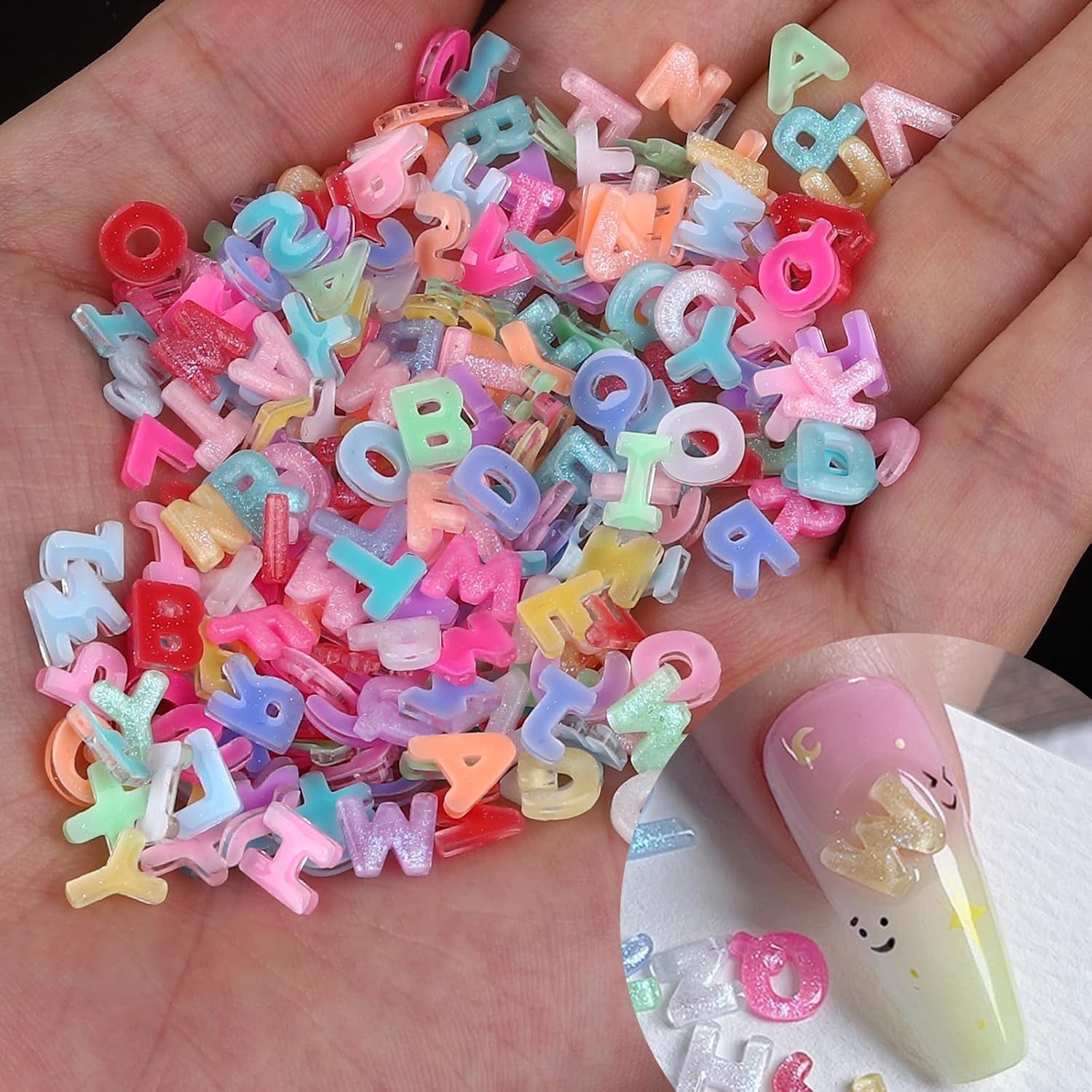 100 pçs 3d colorido carta enca - Art And Craft Letter Z avaliação e preço