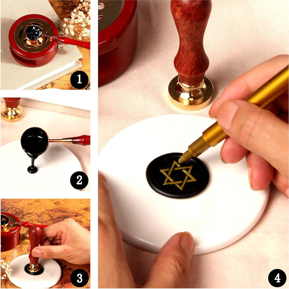 Carimbo de Cera Personalizado  - Batik Wax Kit avaliação e preço