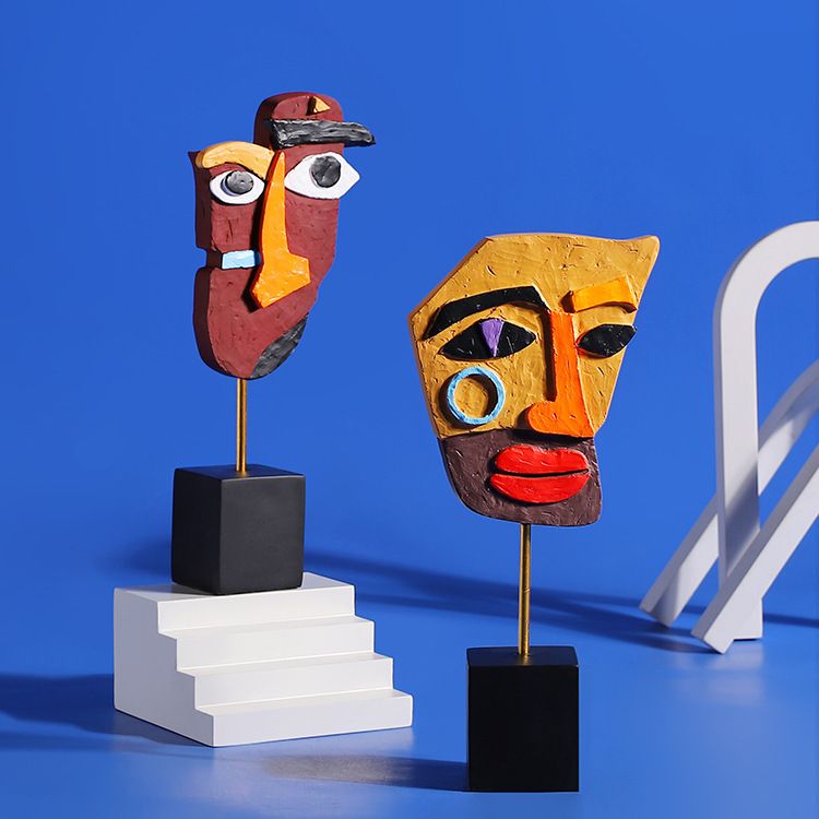 Criativo abstrato rosto humano - Tv Art And Craft avaliação e preço