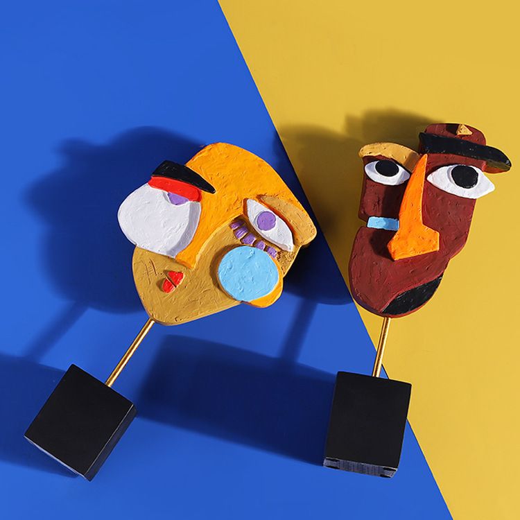 Criativo abstrato rosto humano - Tv Art And Craft avaliação e preço