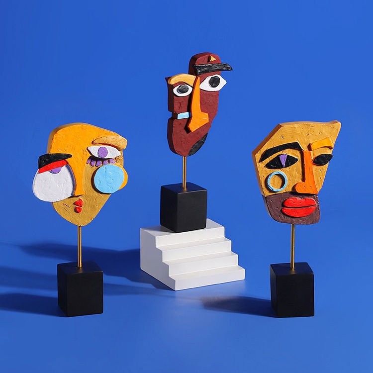 Criativo abstrato rosto humano - Tv Art And Craft avaliação e preço