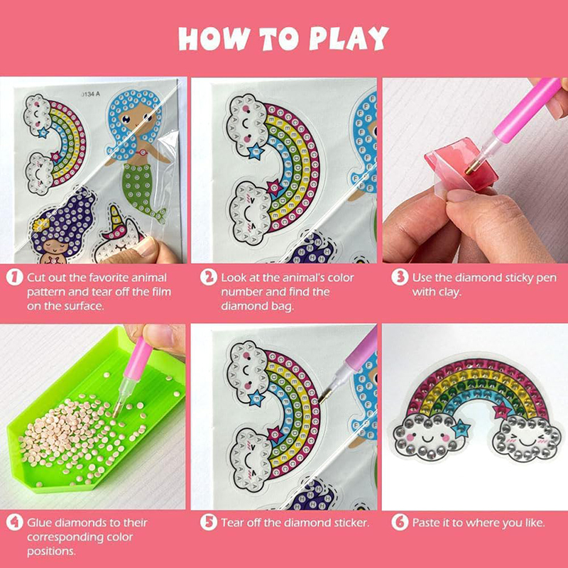 5D Diamante Pintura Adesivos p - Art Craft Ideas For Kids avaliação e preço
