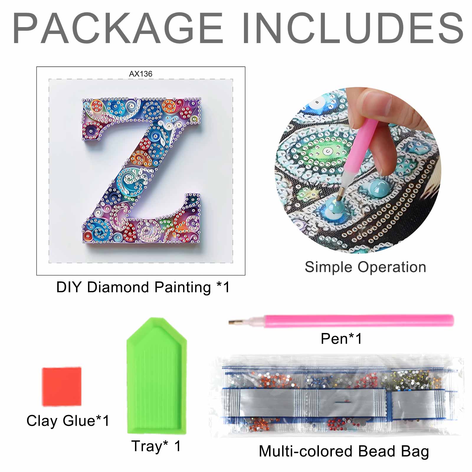 Kits de pintura de arte com di - Art And Craft Letter Z avaliação e preço