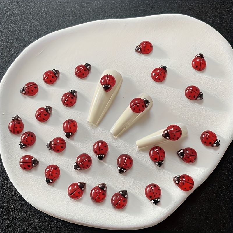 100pcs Joaninhas de Resina que - Art Craft Ladybug avaliação e preço