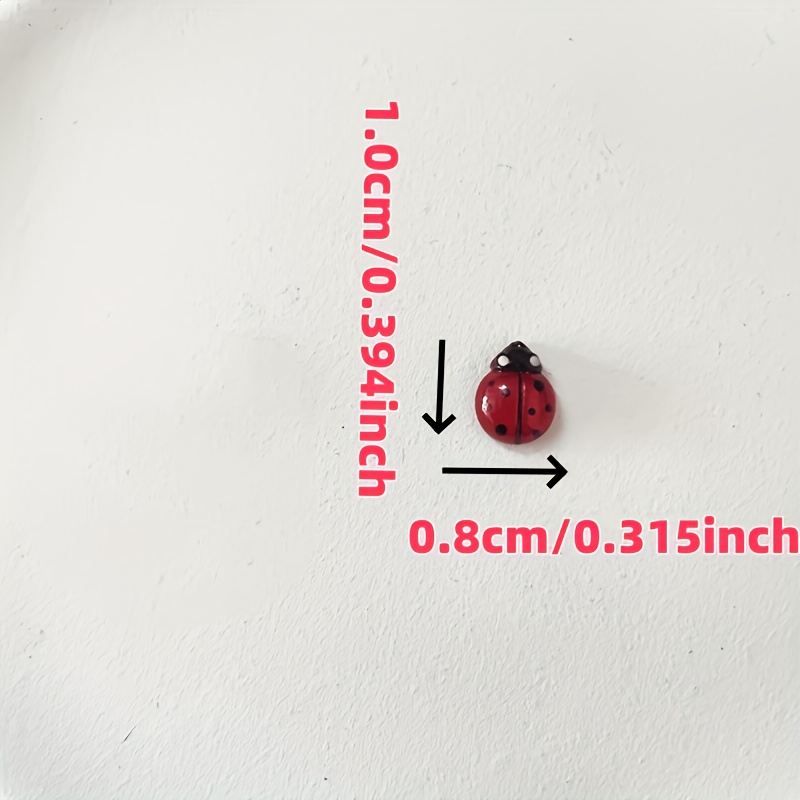 100pcs Joaninhas de Resina que - Art Craft Ladybug avaliação e preço
