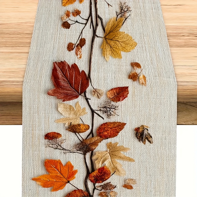 1 corredor de mesa com tema de - Art Craft Using Leaves avaliação e preço