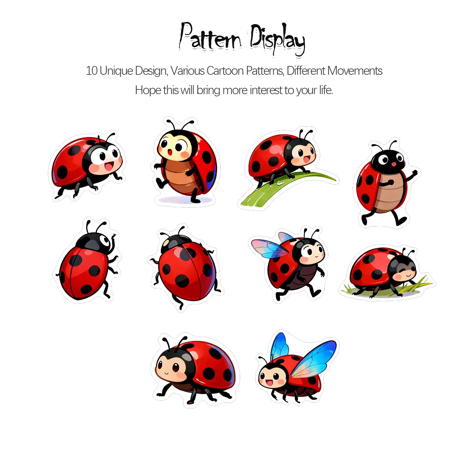 1 rolo (500 peças) de 10 adesi - Art Craft Ladybug avaliação e preço